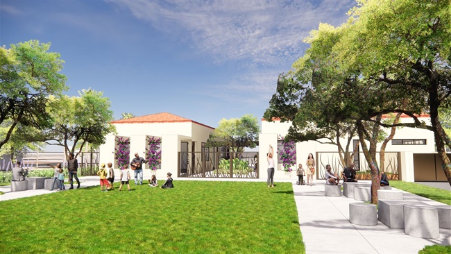 Rendering of the New Badia Center Park View