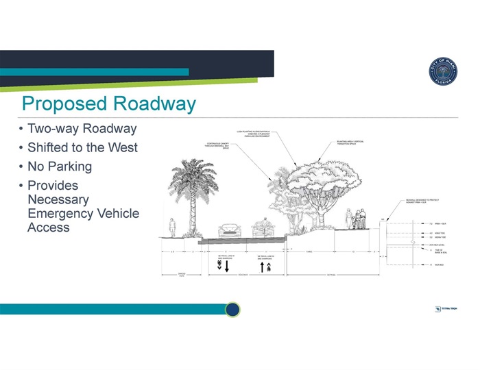 Brickell Bay Drive Improvements Presentation Proposed Roadway Page
