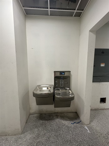 New Water Fountains in Legion Park Community Center