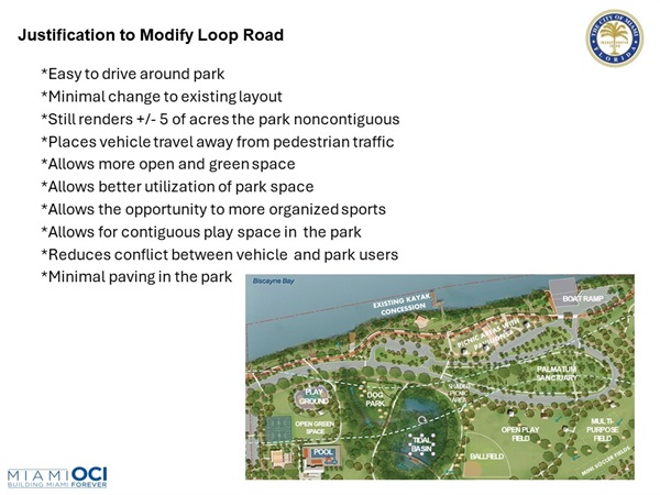 Morningside Park Pool Justification to Modify Loop Road