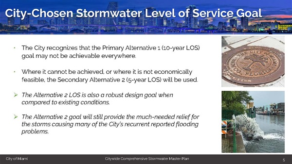 SWMP 2024 Presentation City-Chosen Stormwater Level of Service Goal Page