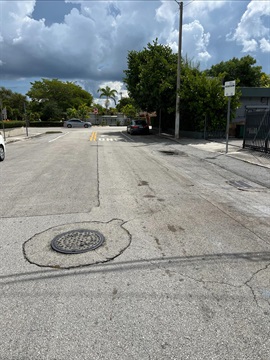 Photo of SW 24 Terrace roadway I need of repair