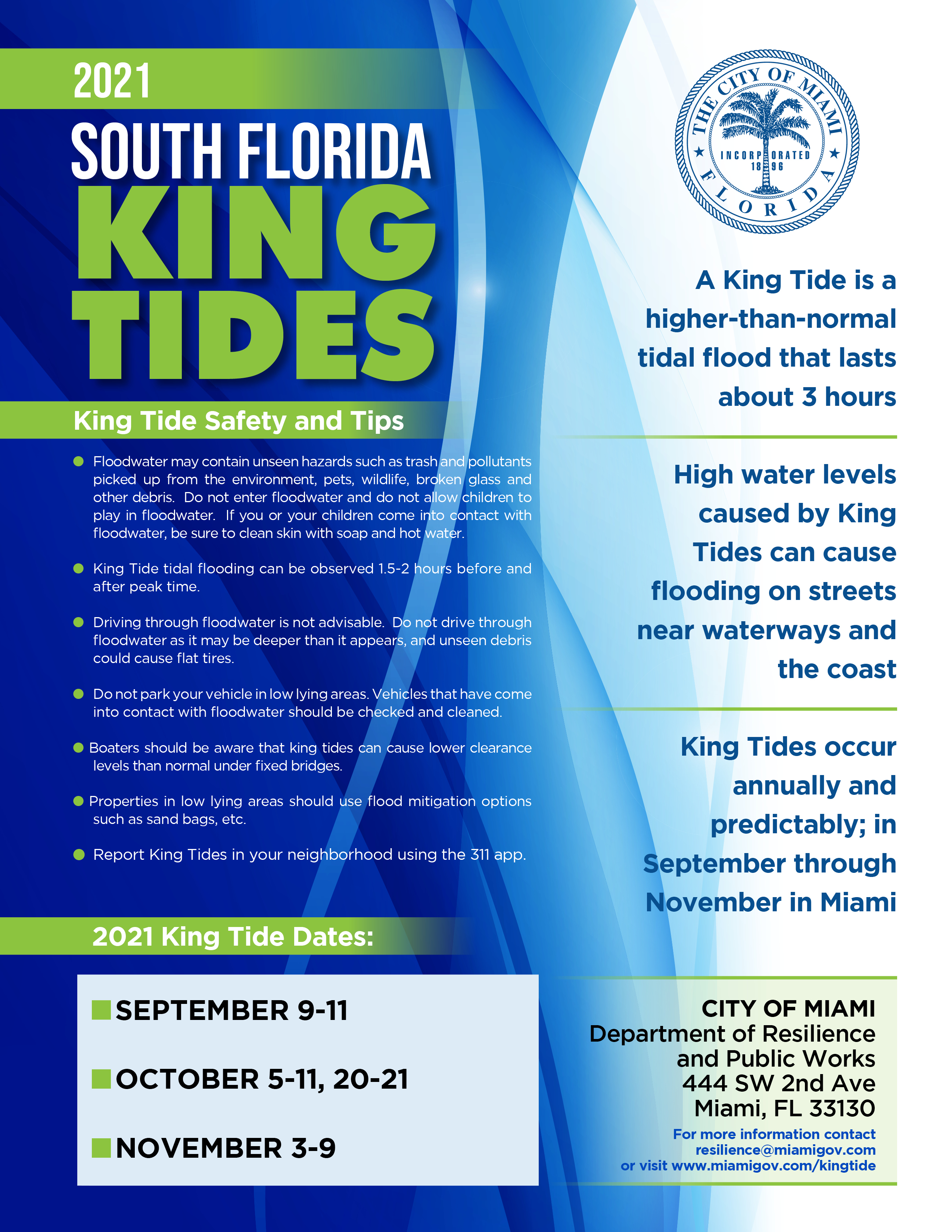 2021 South Florida King Tides Flyer
