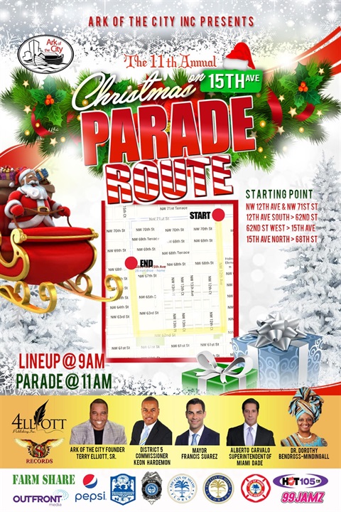 Christmas on 15th Avenue Flyer and route